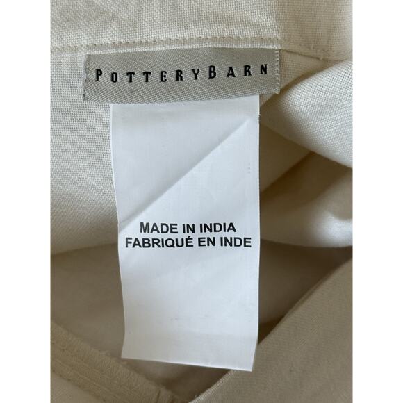 Pottery Barn Seashell Sequence Beaded Pillow Cover 20x20 Nautical Beach Seashore - Picture 10 of 11